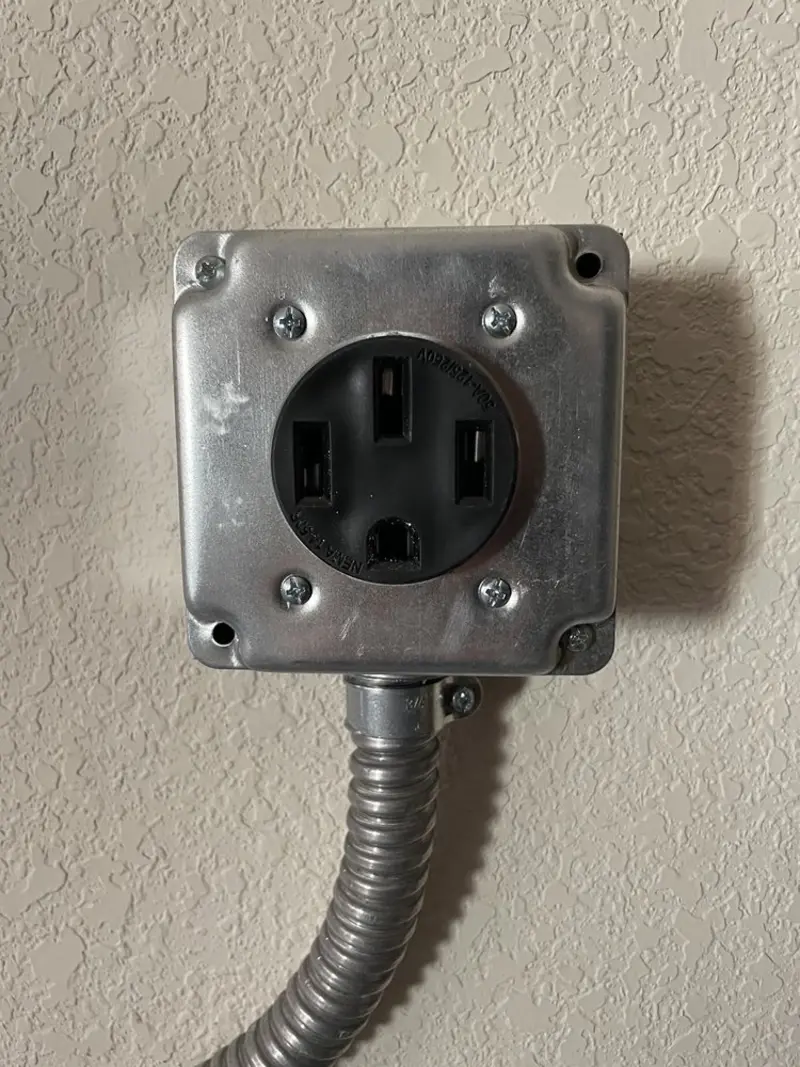 NEMA 14-50 outlet installed for Electrical Panel Upgrade in Tacoma